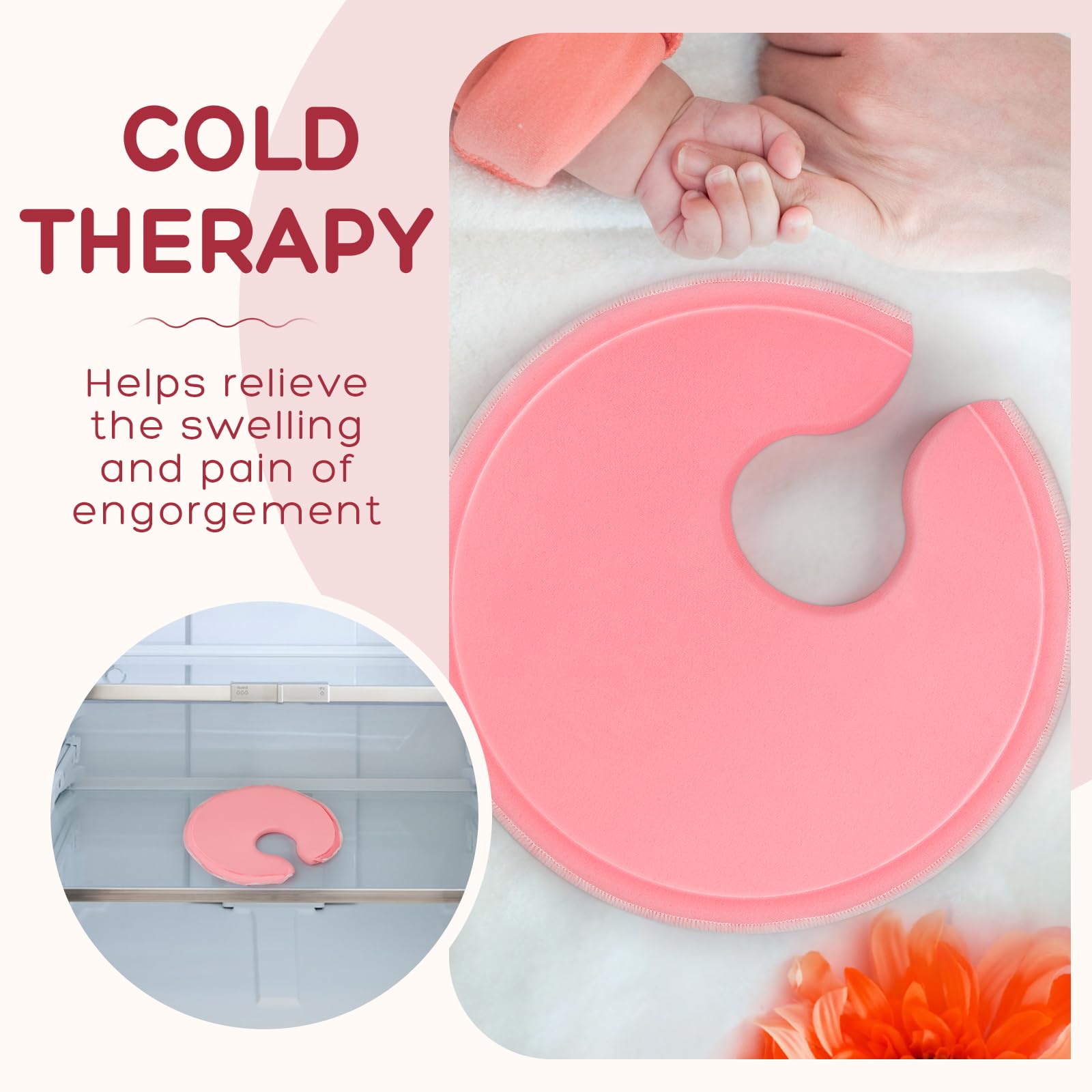 Breast Hot Cold Therapy Ice Packs Breastfeeding Essentials Gel Nursing Pad